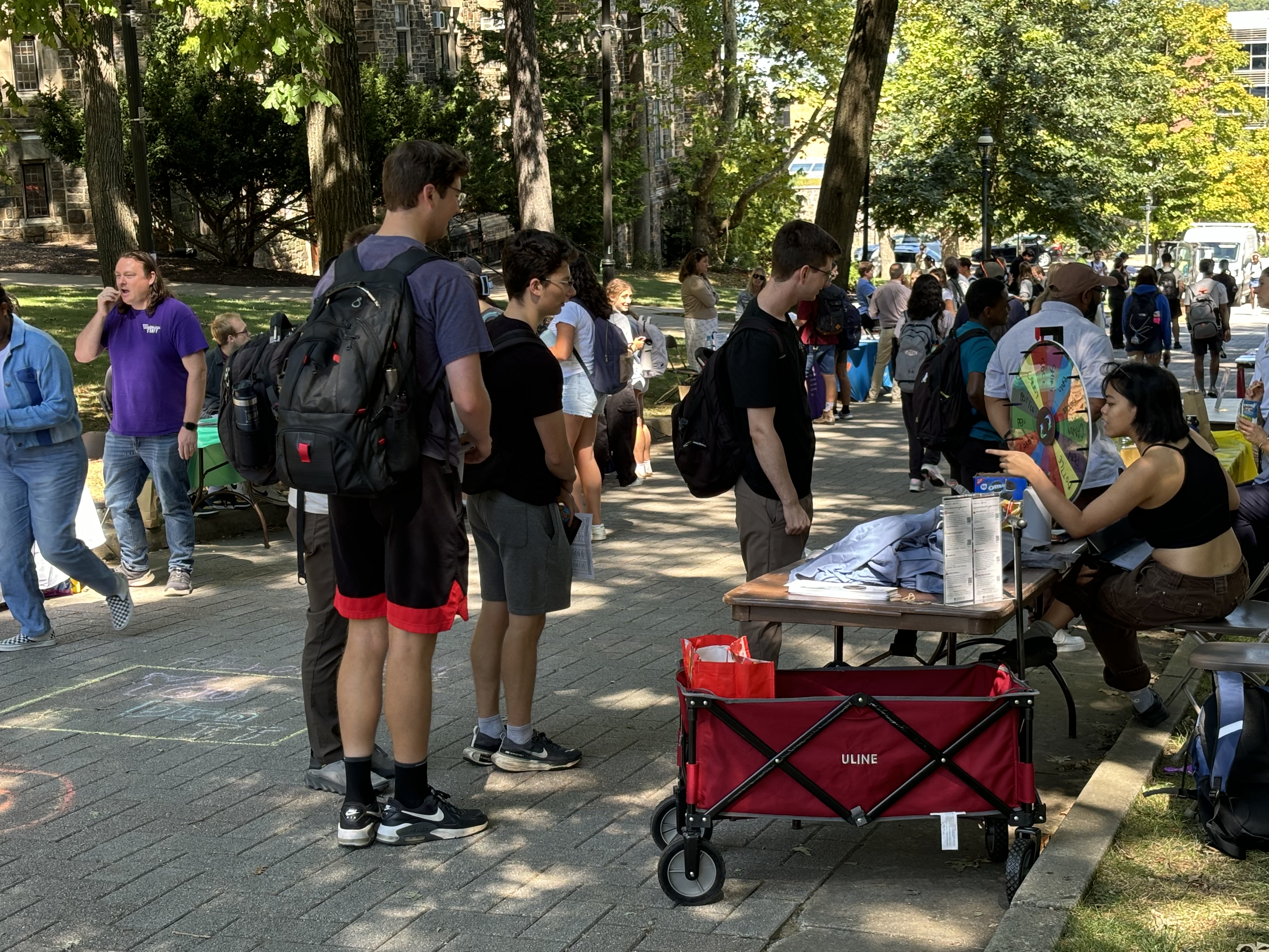 Students attending the Go Abroad Fair at Lehigh University