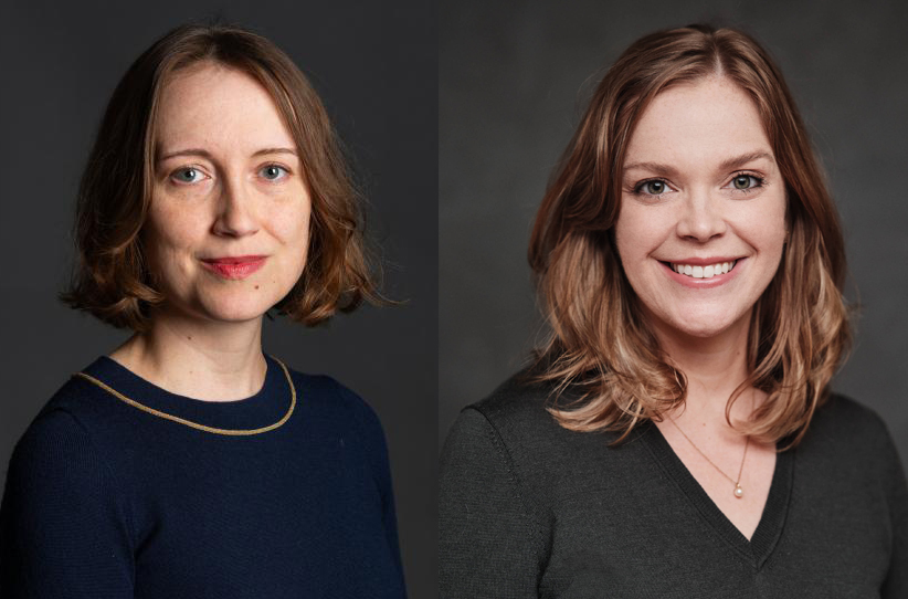 Headshots of two women