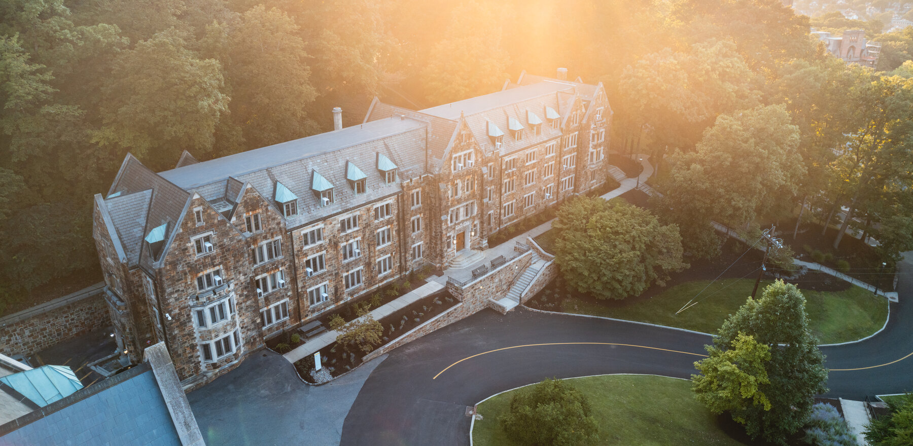 An overhead photo of Lehigh University