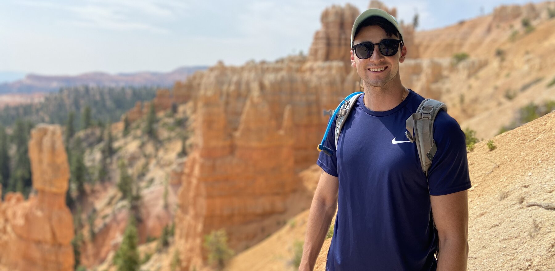 David Morency standing along a canyon