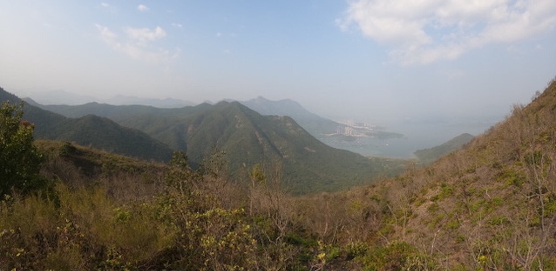 A mountain view in Hong Kong