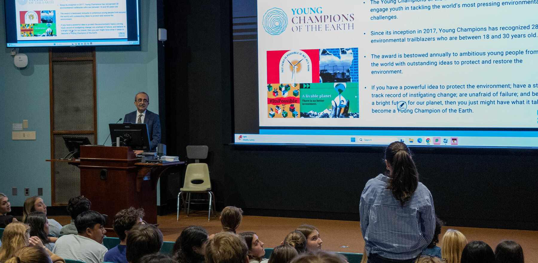 UN Environment Programme Director Visits Campus