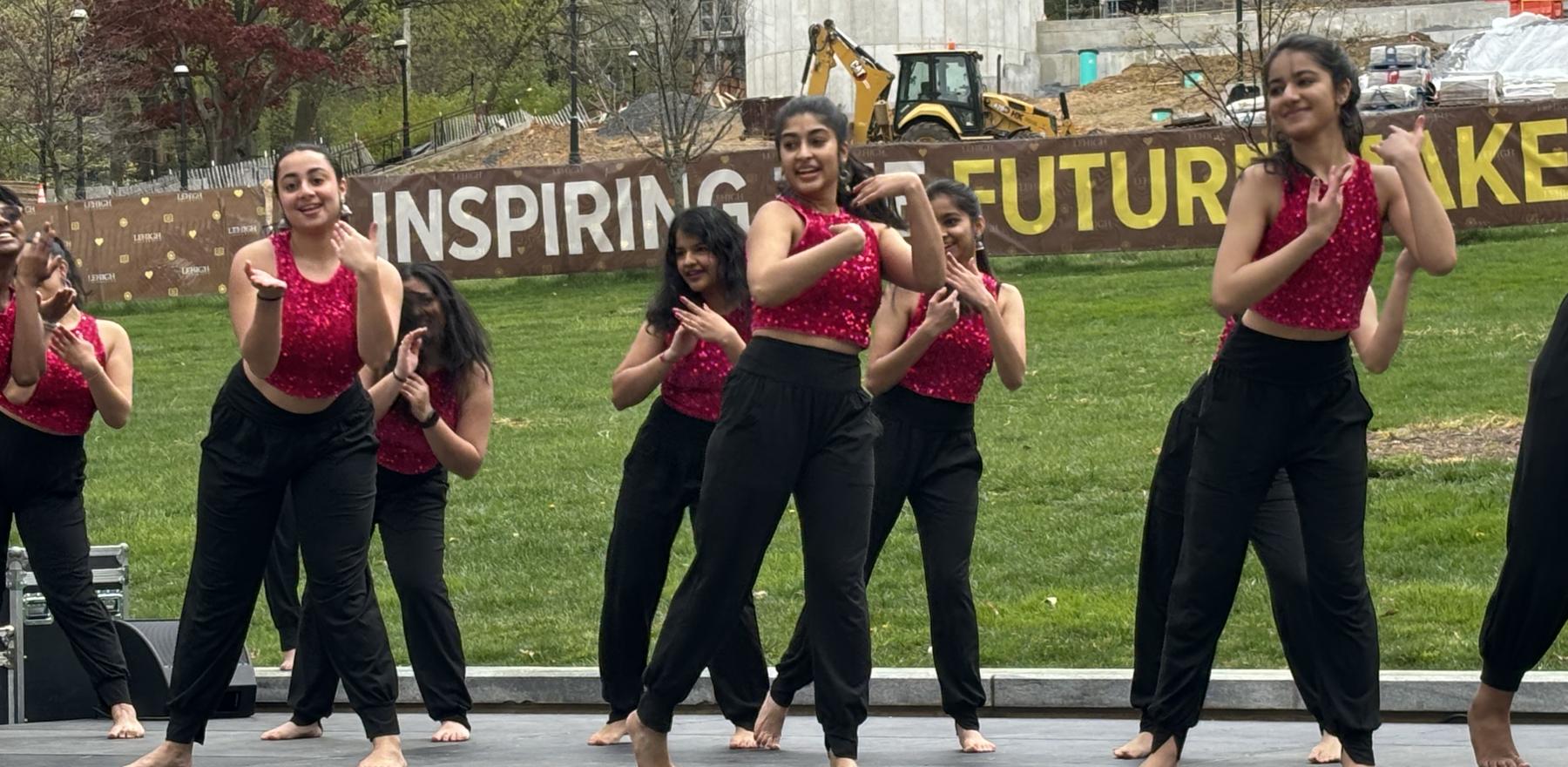 An Indian fusion dance club performing at Lehigh University