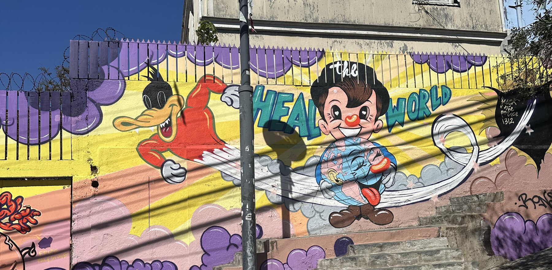 Graffiti in the Chilean city of Valparaiso