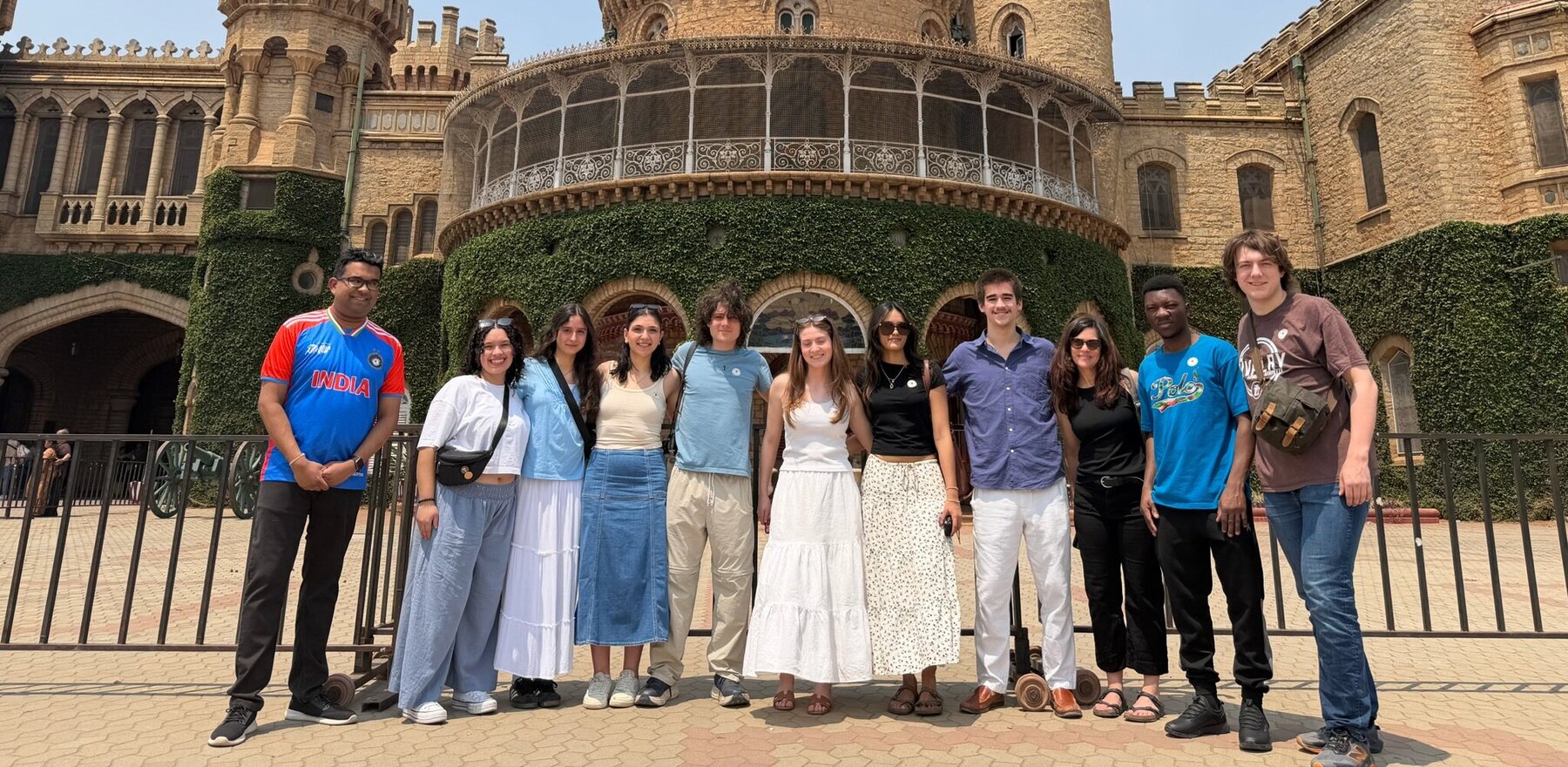 A group of students in India