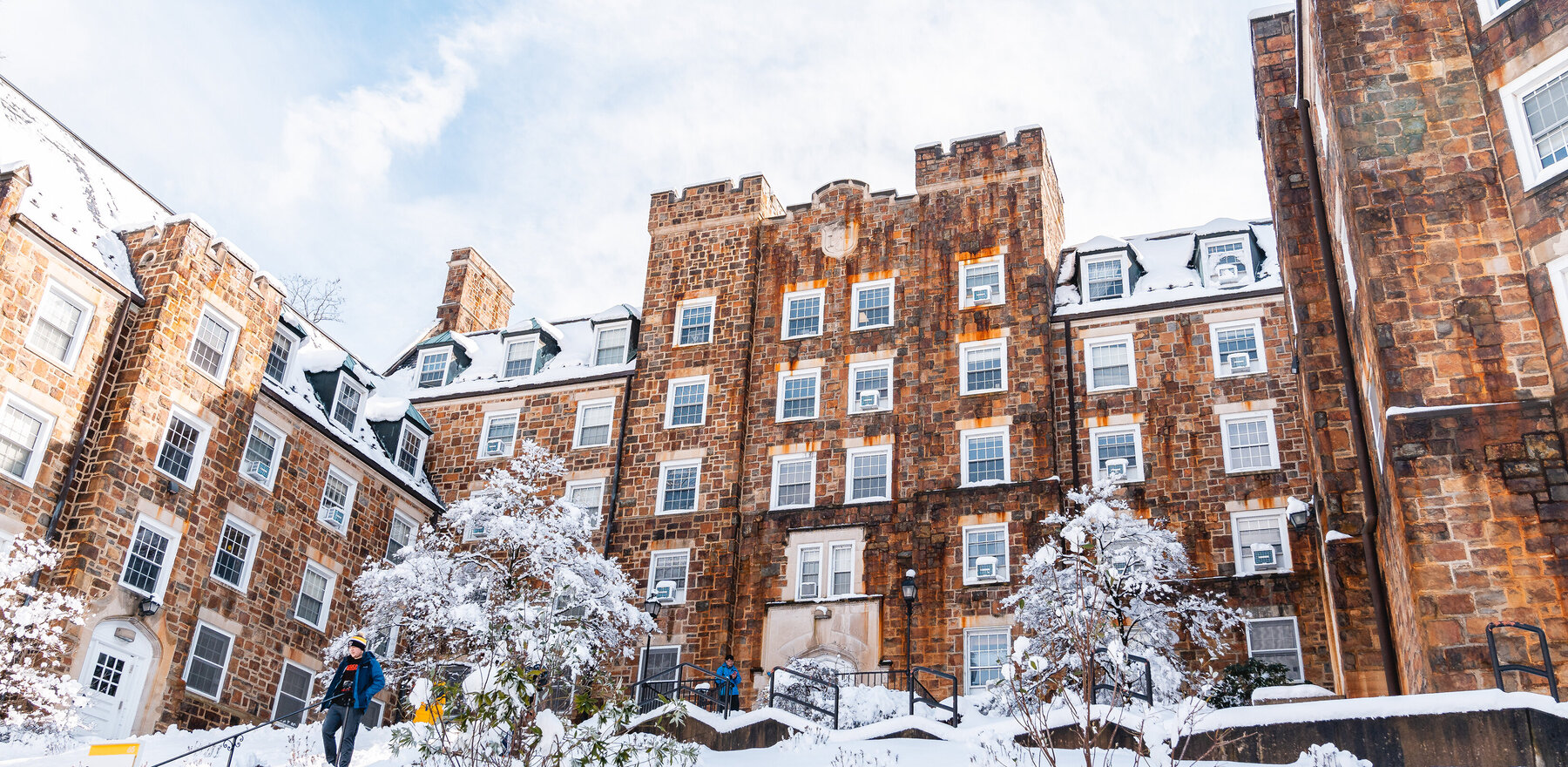 An photo of the Lehigh University campus in the winter