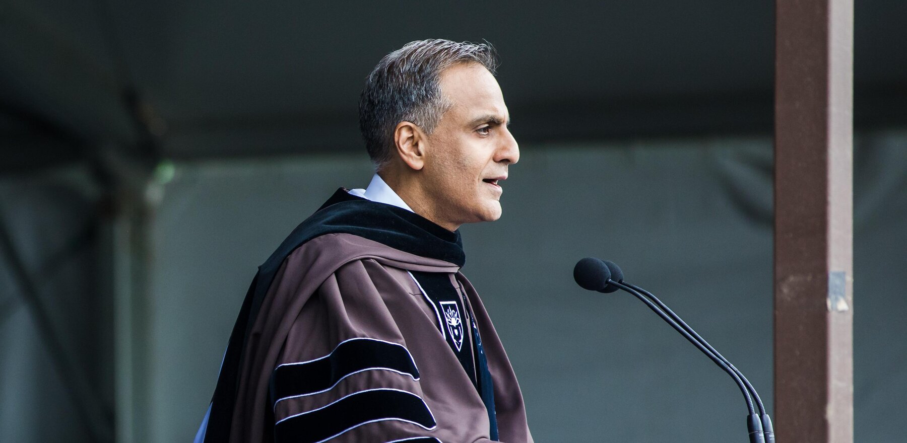 Lehigh University alumni Richard speaking at Lehigh’s commencement in 2019