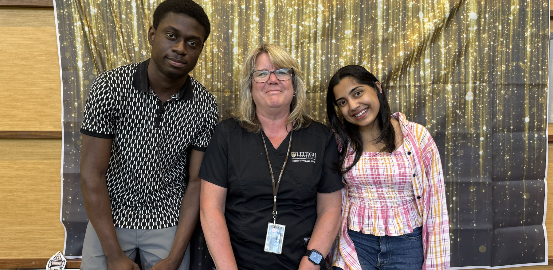 Three  people posing for a photo