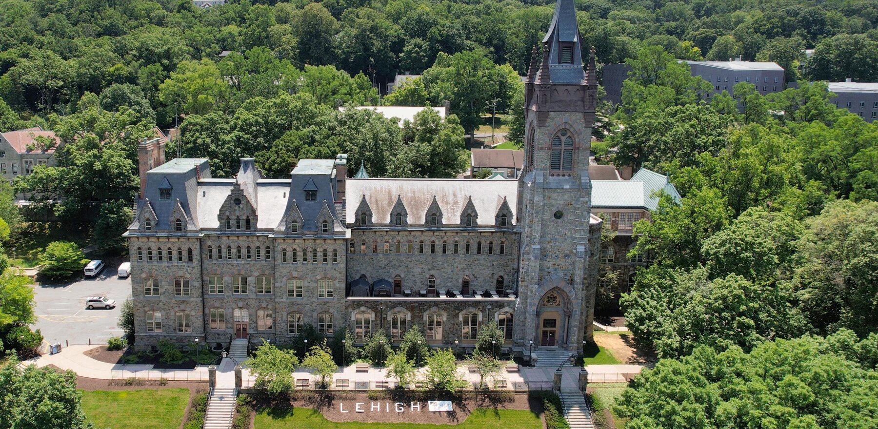 scenic view of Lehigh University campus