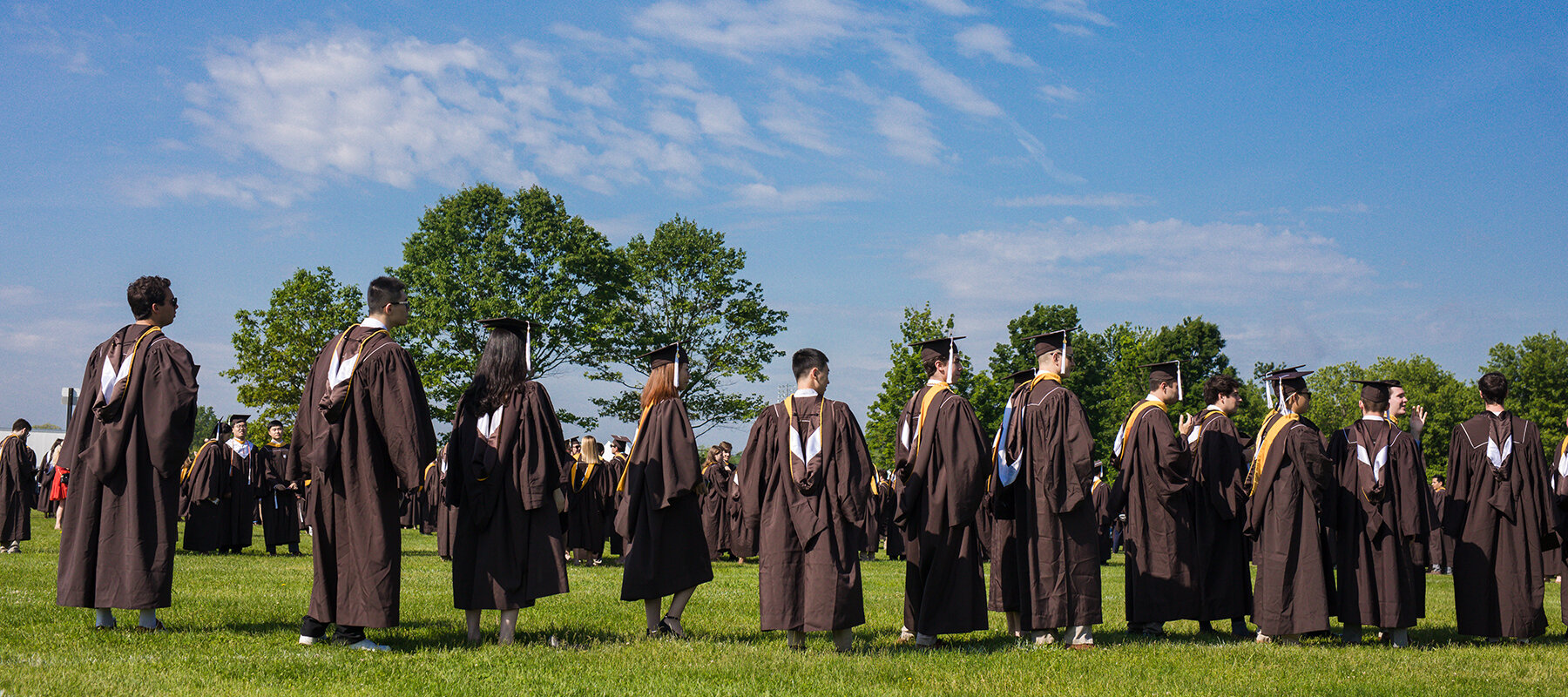 Students at Commencement 2019