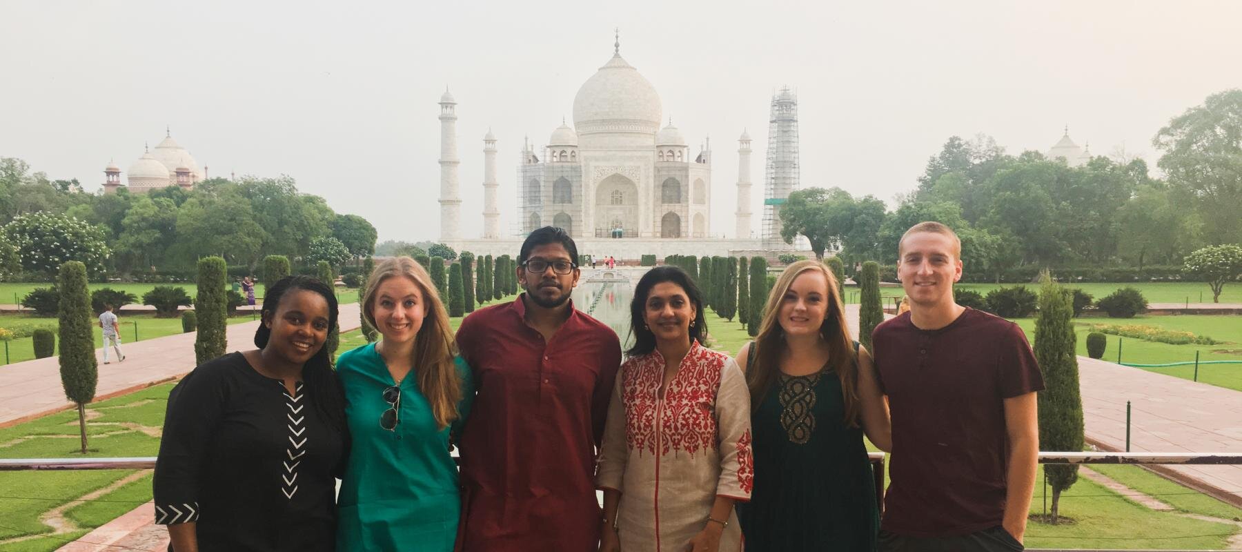 Iacocca International Internship students in India visited the Taj Mahal