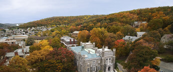 An overhead photo of Lehigh University