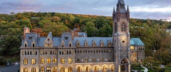 An overhead image of the Lehigh University campus