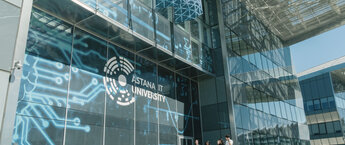 The oustide of Astana IT University