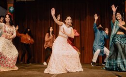 Lehigh students performing an Indian dance